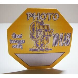 Greg Allman Brothers Band Backstage Pass 2003 Tour Original Rock Music Gift